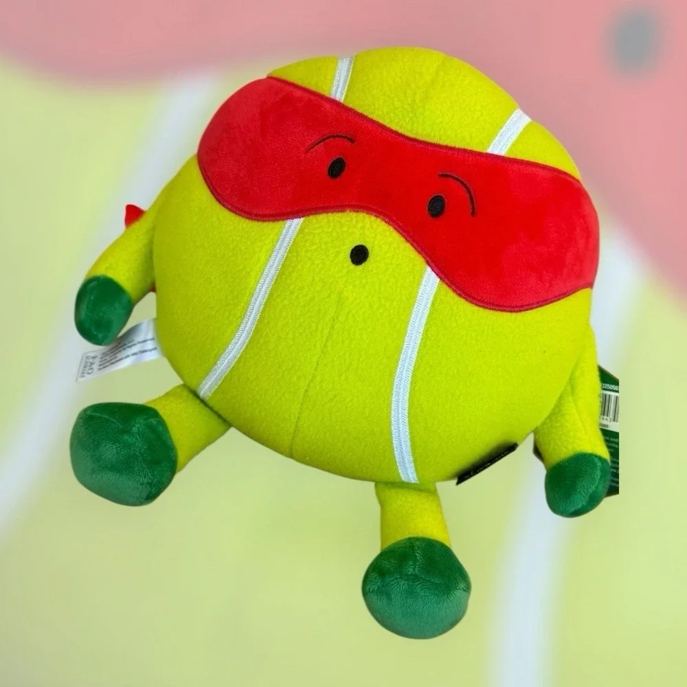 FAO Schwarz Heroes of the Game Tennis Ball Ninja Plush Red Mask NWT‎